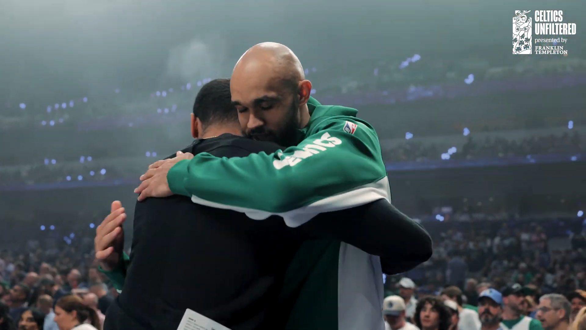 Joe Mazzulla Derrick White Boston Celtics 13 juin 2024