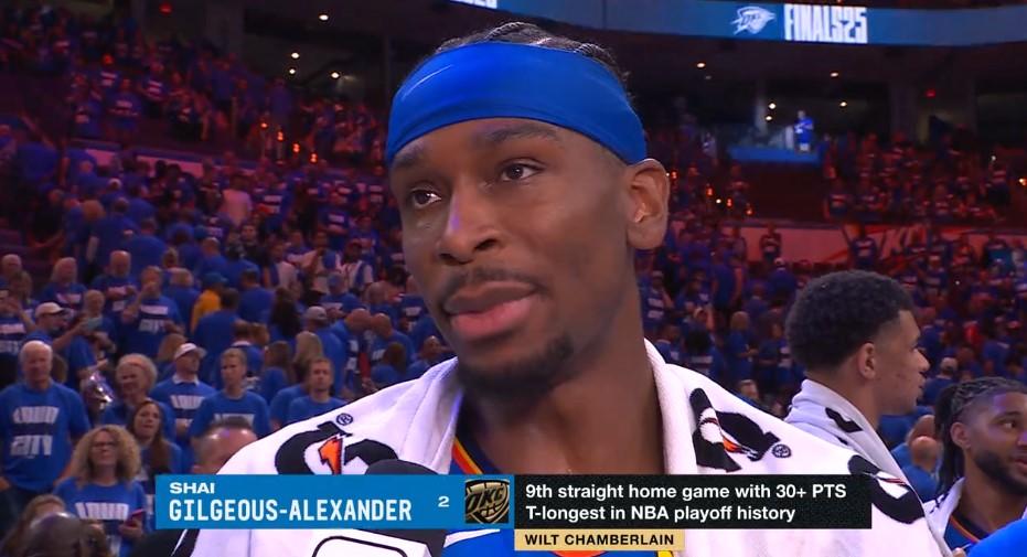 shai gilgeous-alexander thunder pacers game 2