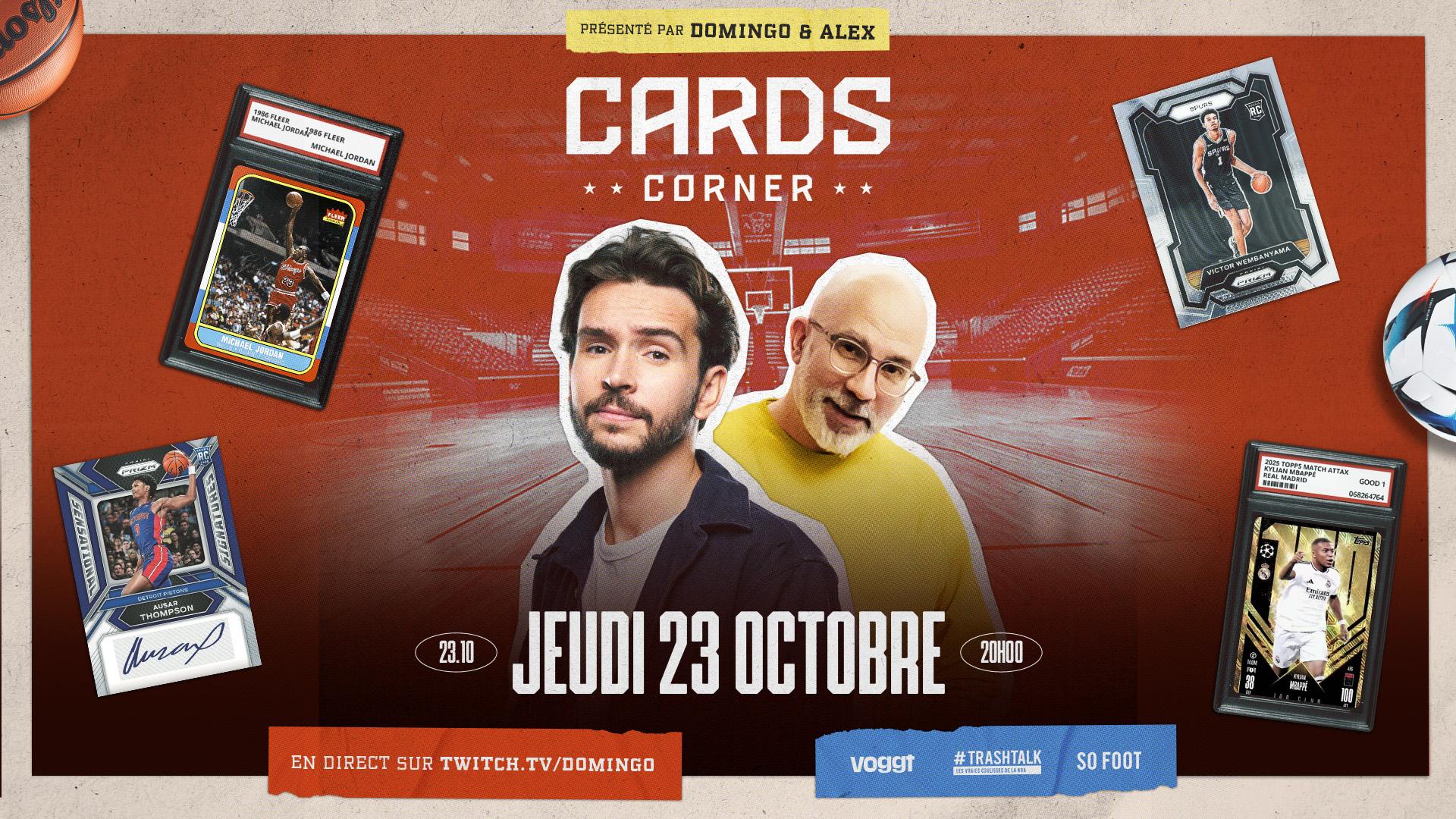 Article annonce Cards Corner 10 octobre 2025