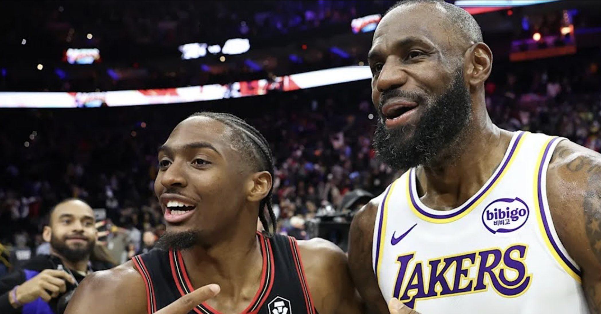 Tyrese Maxey LeBron James