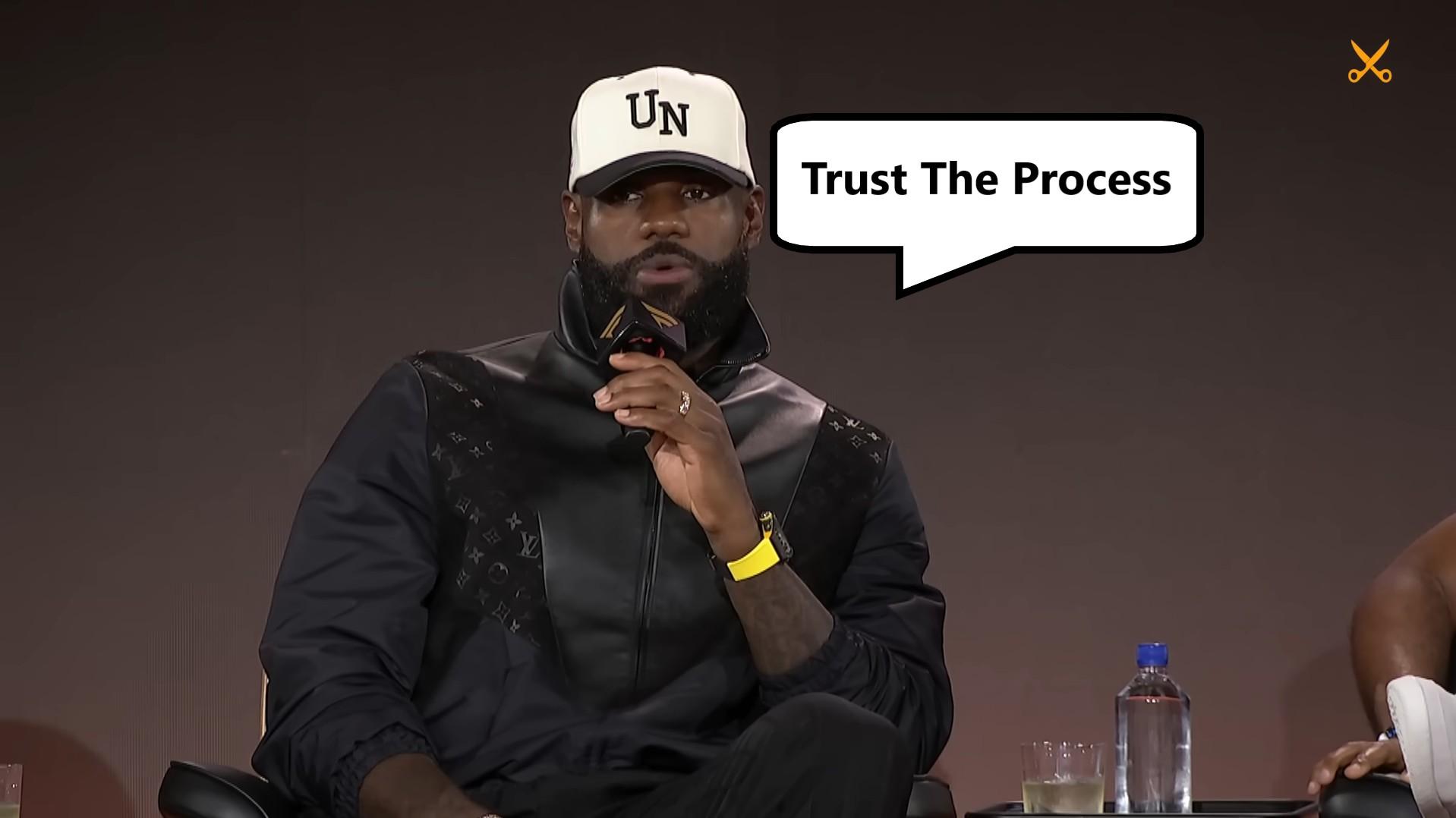lebron james trust the process